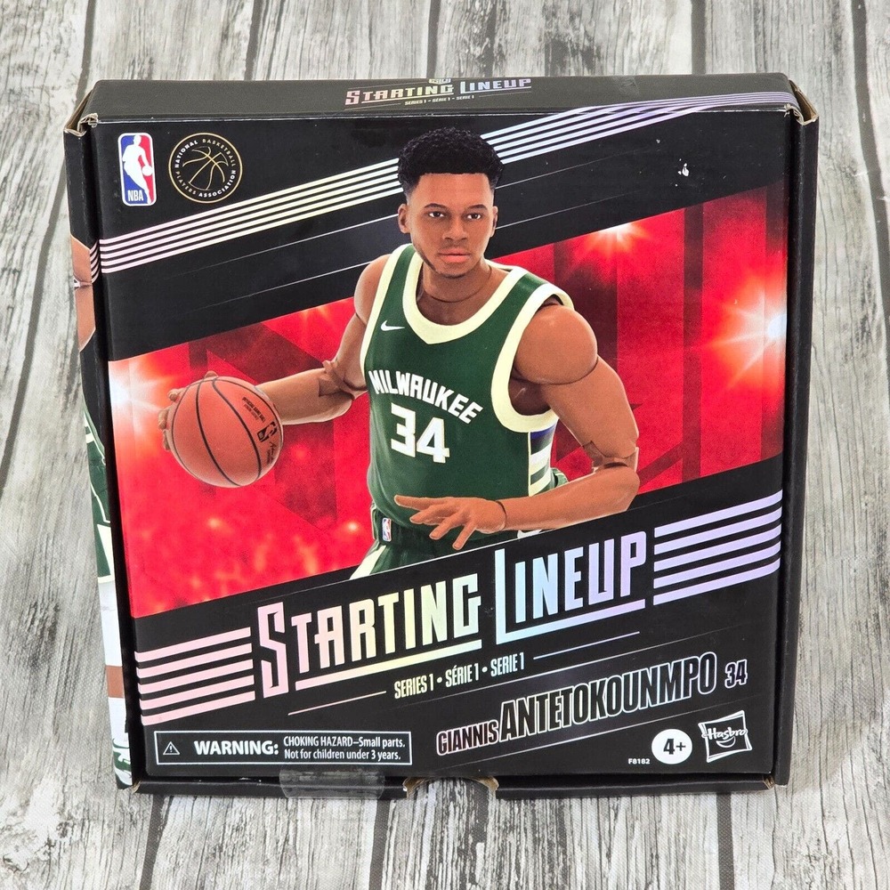 Hasbro Giannis Antetokounmpo Bucks NBA Starting Lineup SLU Series 1 Sealed NEW
